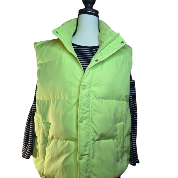 a new day Lime Green Puffer Vest - Picture 3 of 15